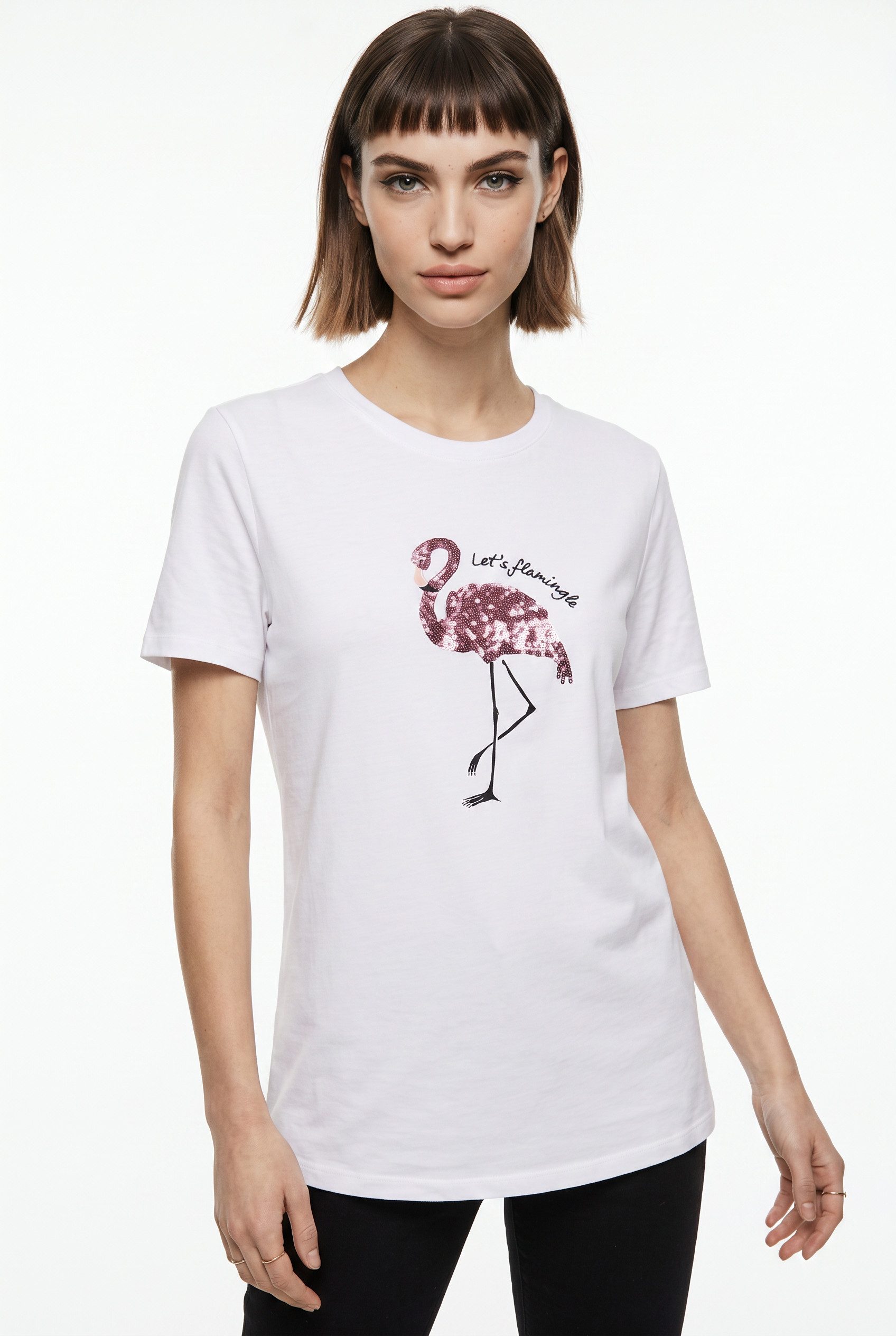 ONLY Kurzarmshirt ONLKITA REG S/S PRINT TOP NOOS