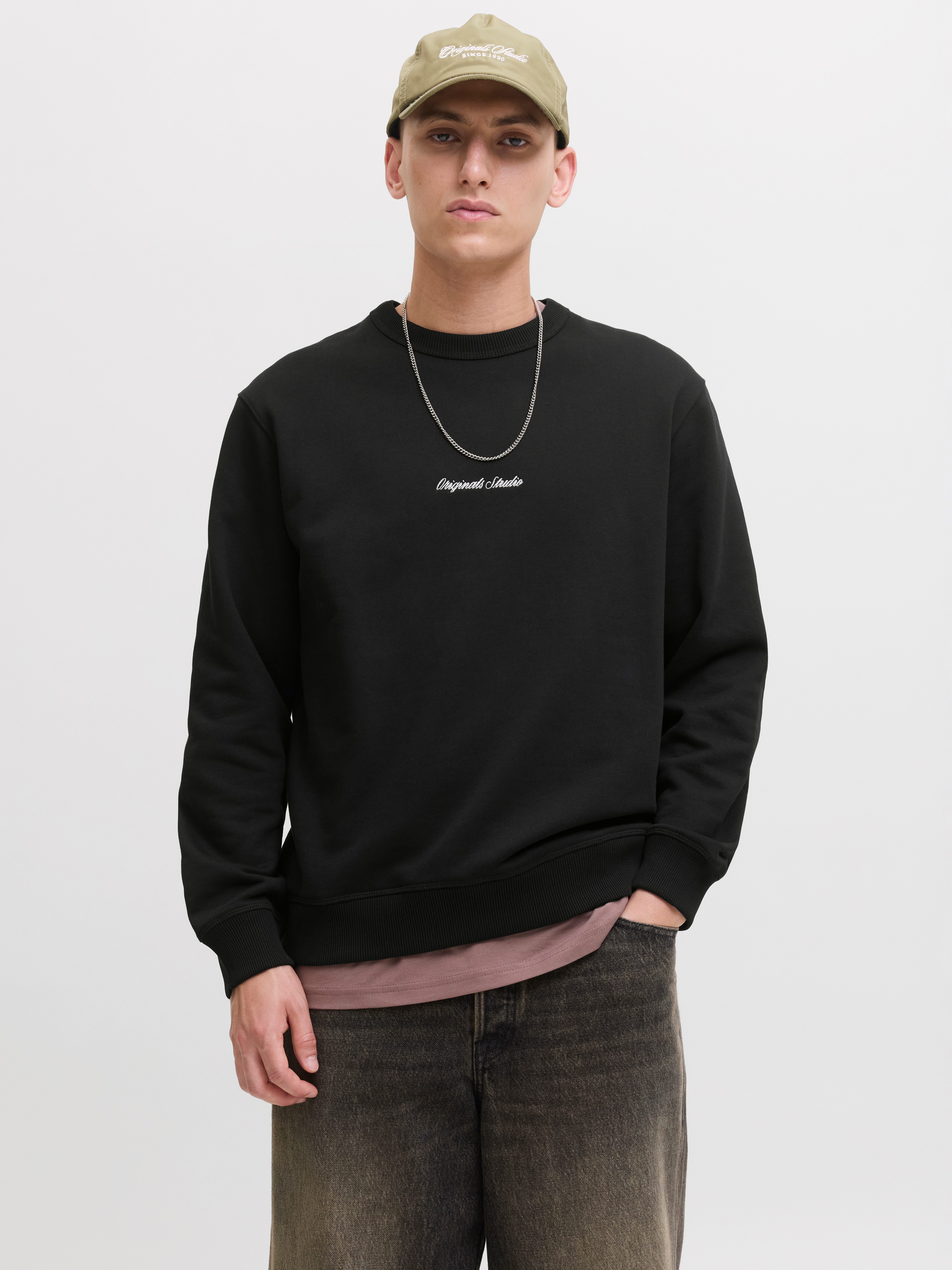 Jack & Jones Sweatshirt JORNORREBRO EMB SWEAT CREW NOOS mit Logo Print günstig online kaufen