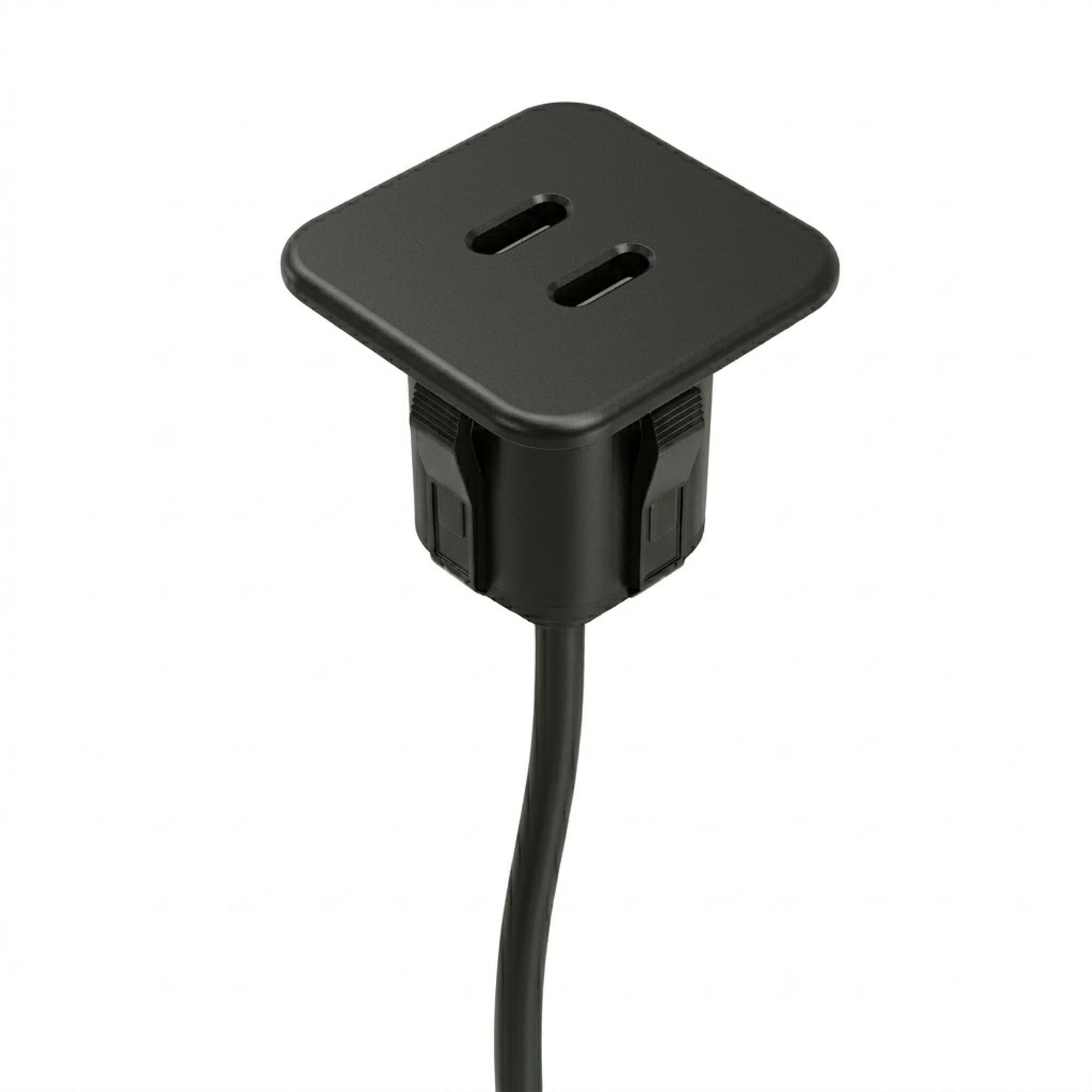 kalb Lowboard USB-C Einbau Hub 2-fach Mini LED Anschluss, für Möbel & Tischplatten