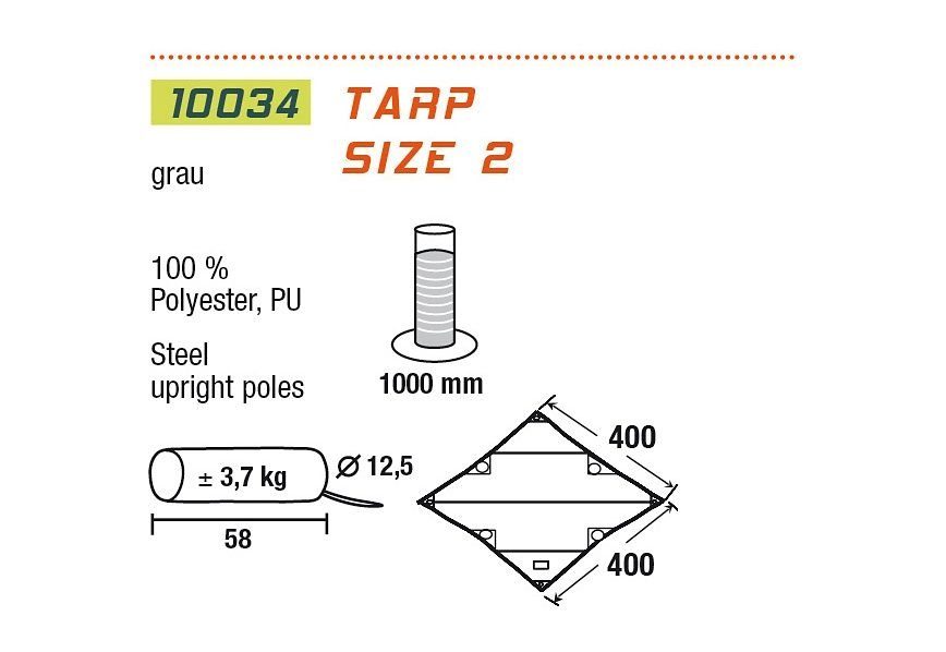 High Peak Sonnensegel Tarp