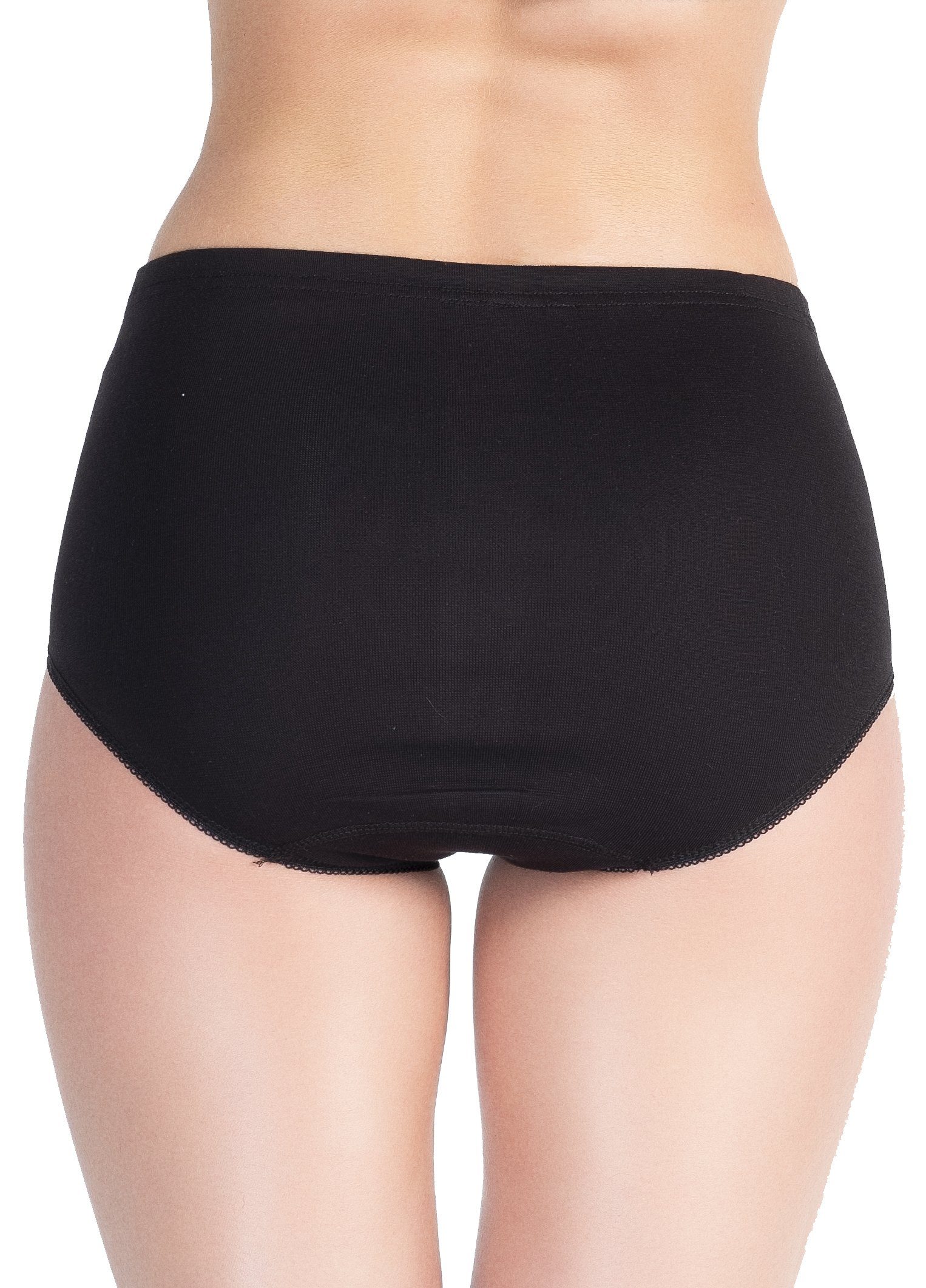 Slip Einziehgummi schwarz mit (6-St) Yenita®