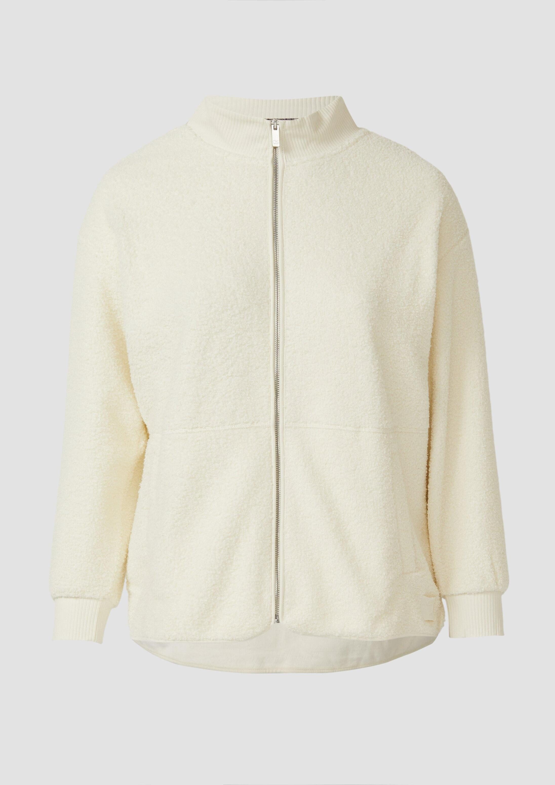 QS Sweatjacke Sweatshirt Teddyjacke