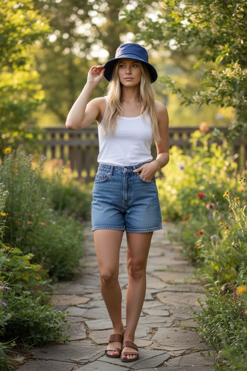 Taschen4life Sonnenhut Modischer Sommer Leinen Hut Bucket Hat, Größenverste günstig online kaufen