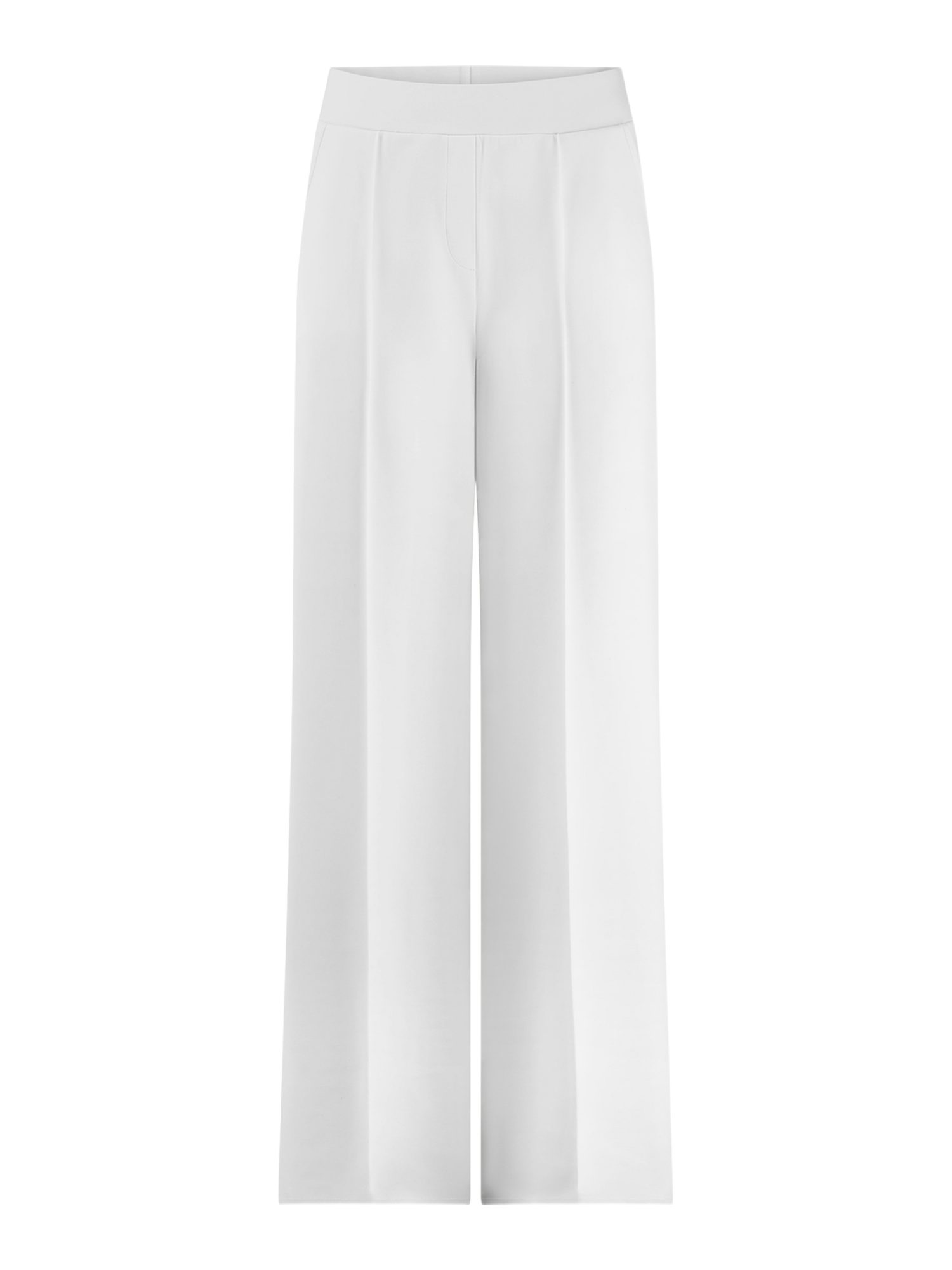 Riani Stoffhose weiß,Business,Viskose,Unifarben,Wide Leg,Hoch