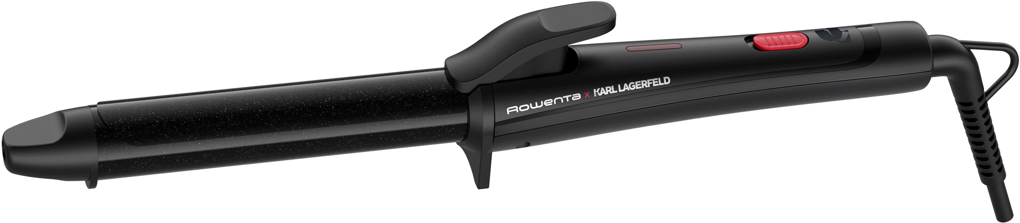 Rowenta Lockenstab Rowenta x Karl Lagerfeld CF321L, 25 mm, Keramik-Turmalin- Beschichtung, Keratinbeschichtung, konstant 200°C, schnelles Aufheizen, kühle  Spitze