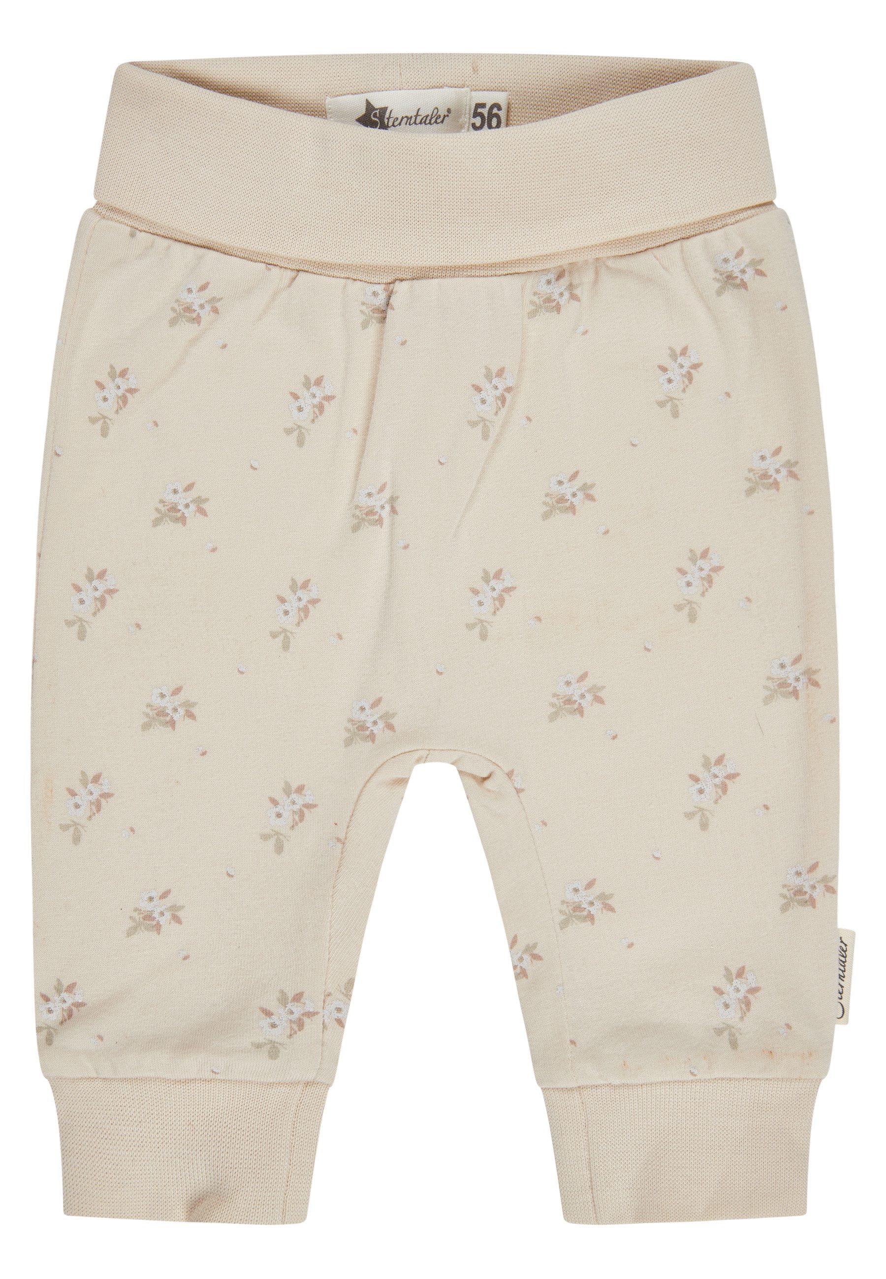 Sterntaler® Strampler Hose Blumen (1-tlg., Mitwachsbündchen)