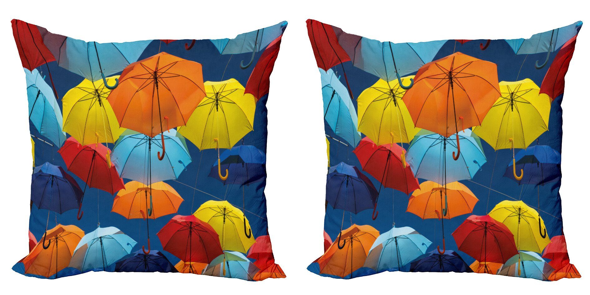 Modern Accent Digitaldruck, Sky Stoff Regenschirme Abakuhaus Bunte Kissenbezüge Stück), Doppelseitiger (2