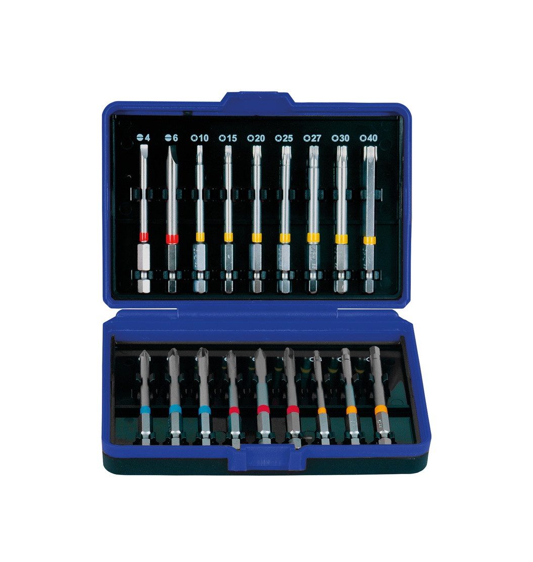 PROJAHN Bohrer- und Bit-Set Projahn 1/4 Zoll Bit Box mit markierten Bits 18-teilig in einer