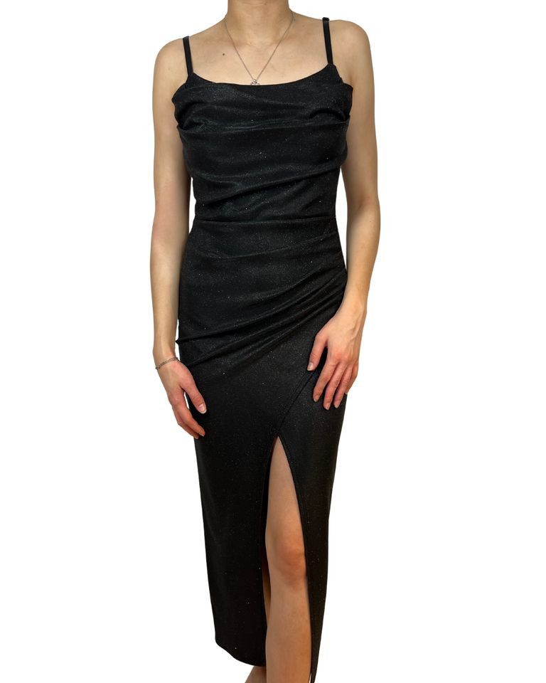 ITALY VIBES Cocktailkleid – Glitzerndes Maxikleid für glamouröse Anlässe - ONE SIZE passt hier Gr. XS-M