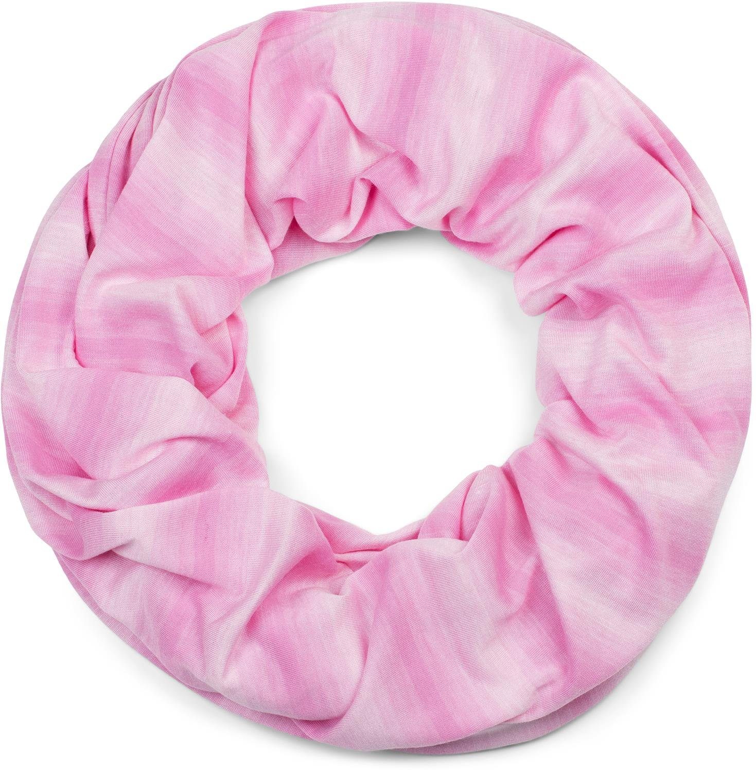 styleBREAKER Loop, (1-St), Loop Schal mit Streifen Farbverlauf Muster Ton in Ton Rosa