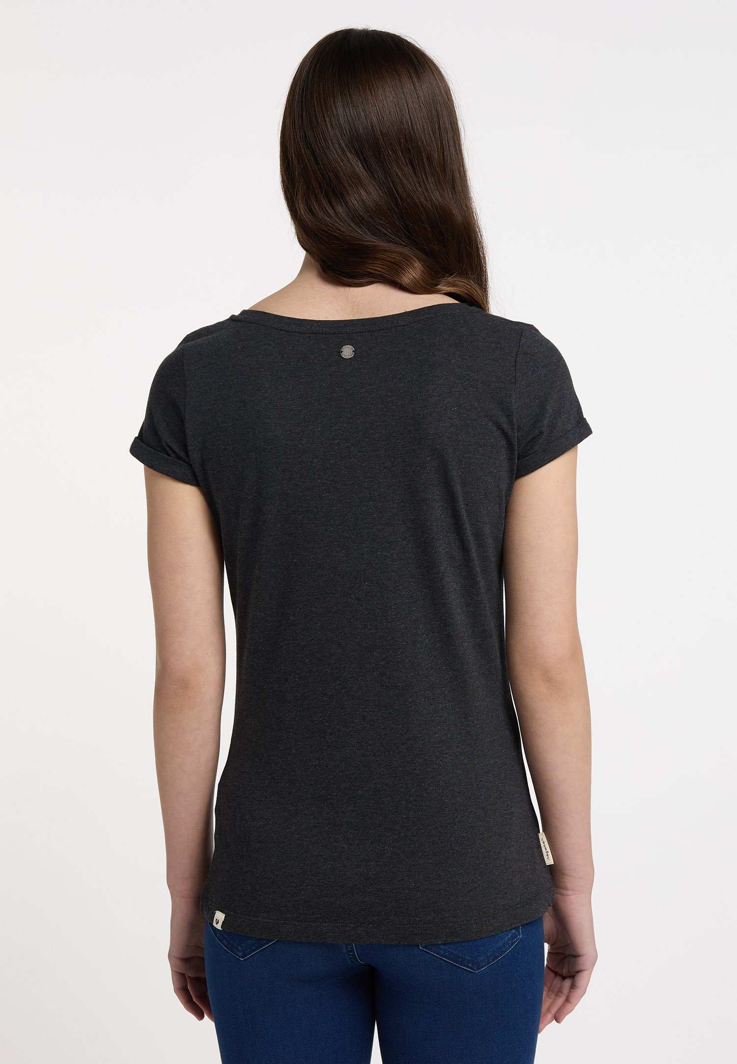 T-Shirt Nachhaltige A Ragwear Grey & Dark GOTS Vegane Mode FLORAH ORGANIC