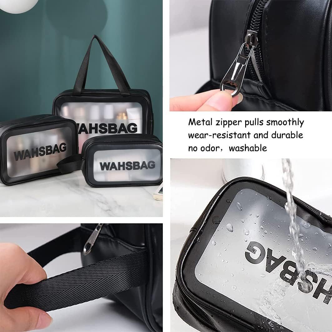 RWEUOQ Kulturbeutel 3-teiliges Set wasserdichter Kosmetiktaschen günstig online kaufen