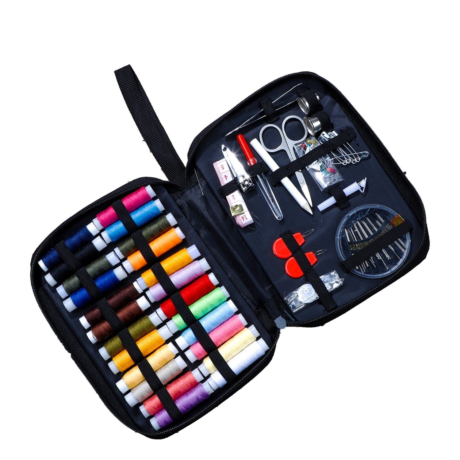 Haushalt International Nähkästchen Reise-Nähset 103-teilig Premium Nähzubeh
