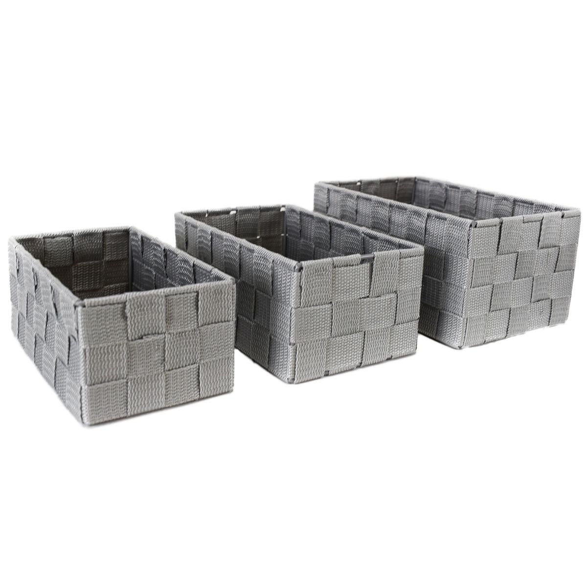 Marabellas Shop Organizer 3er-Set geflochtene Aufbewahrungsboxen für Badezi günstig online kaufen