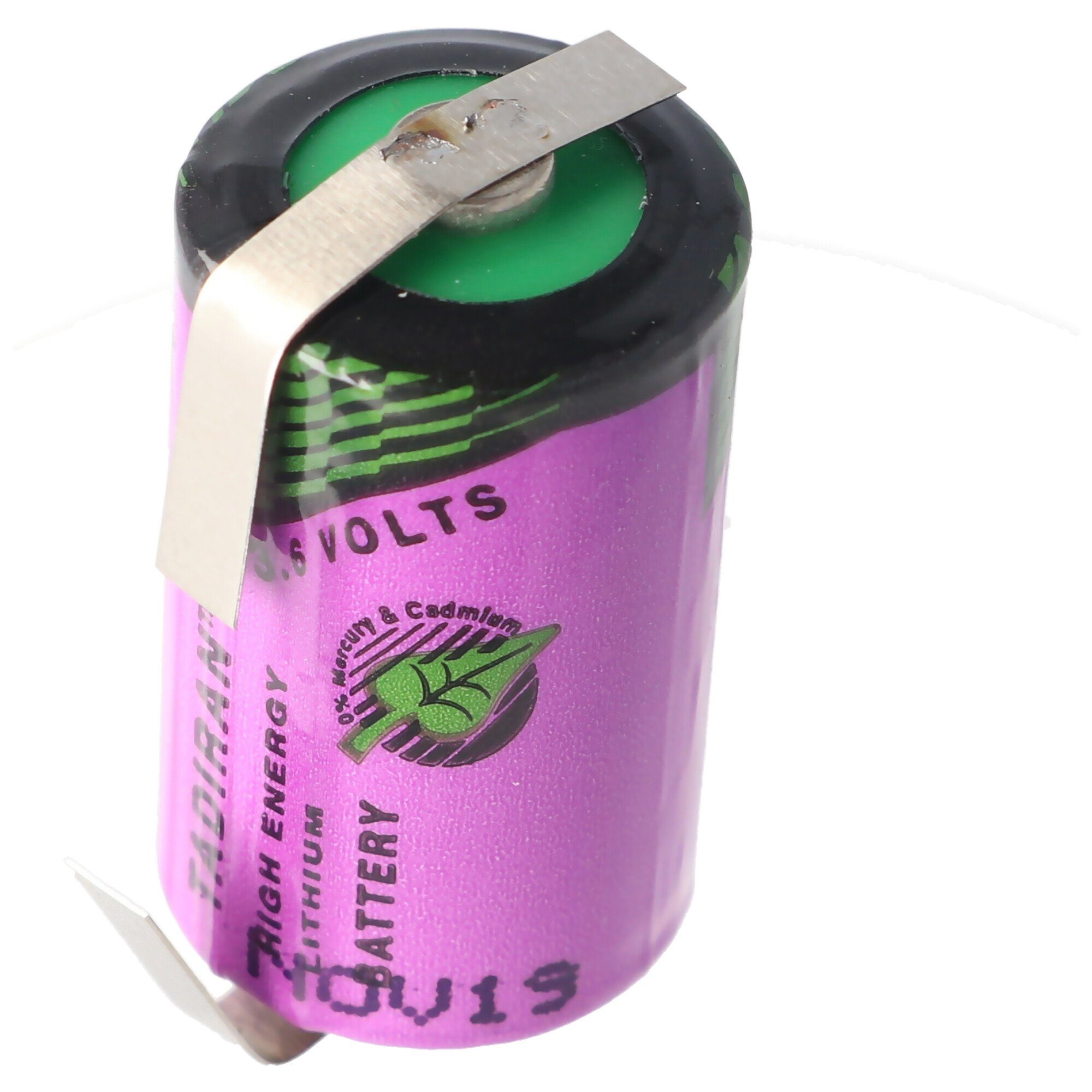 Inorganic SL-350/T Lötfahne Battery Batterie, Tadiran Sonnenschein Lithium (3,6 V) mit U-Form