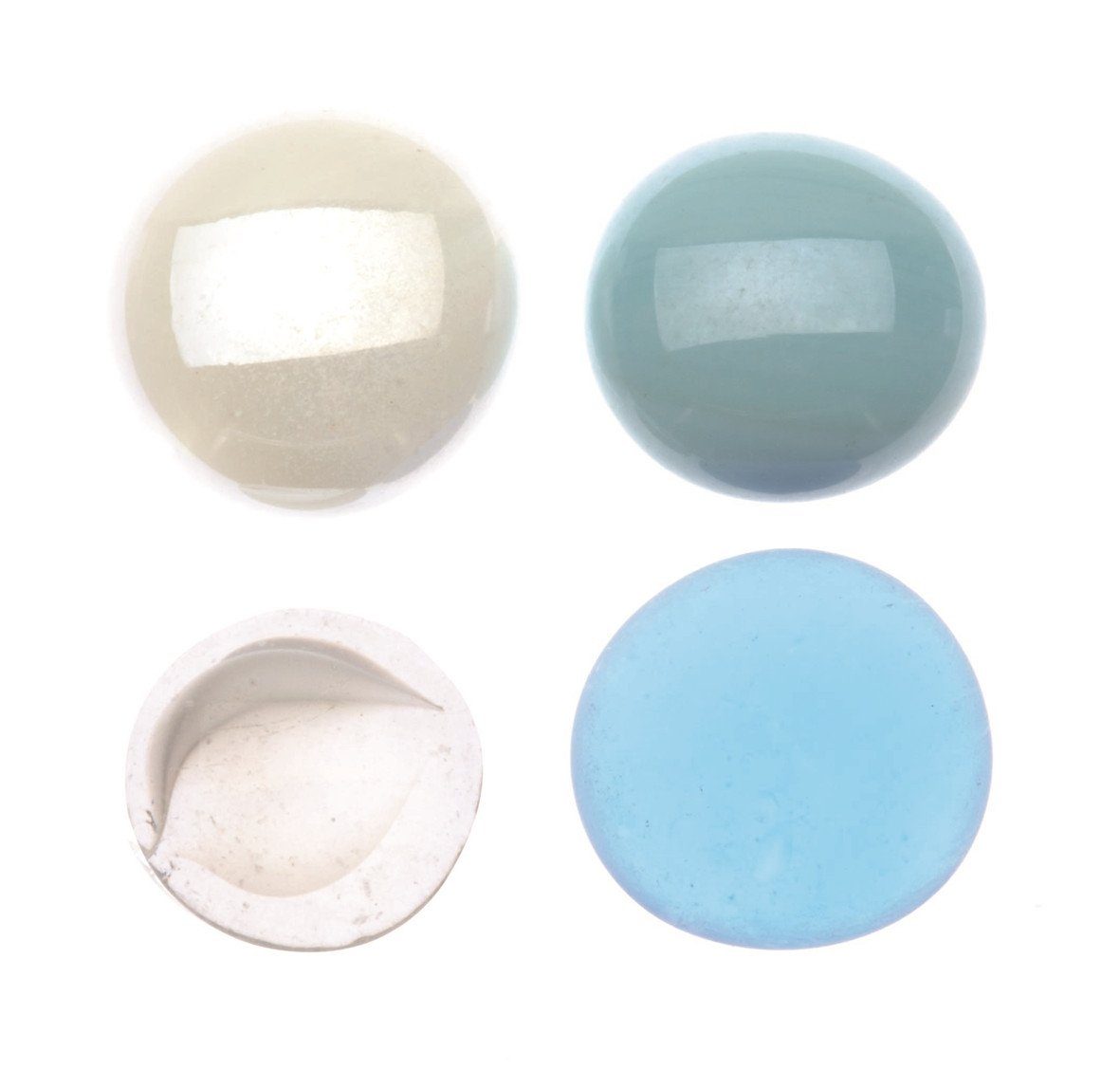 Dekosteine Glorex Glasnuggets 20 mm mix blau weiß