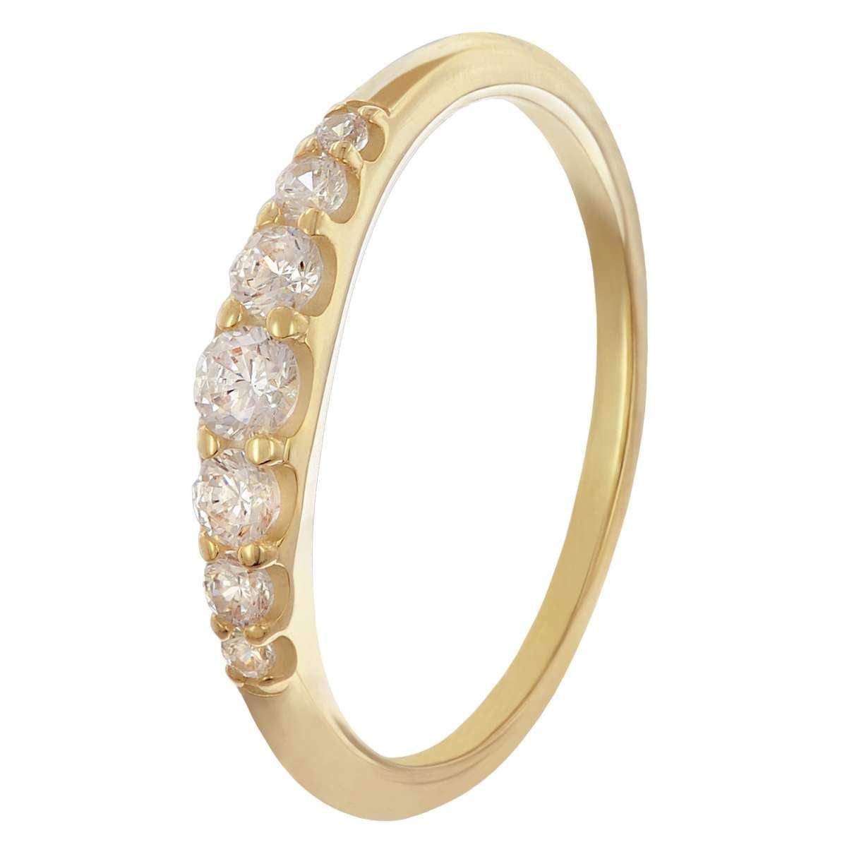Glizz Goldring GL8722, Damenring Gold 333/8K mit Zirkonias