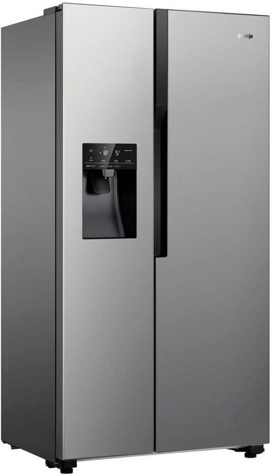 GORENJE Side-by-Side NRS9EVX, 179 cm hoch, 91 cm breit, SensoTech -  Erweiterte Steuerung über LED-Display