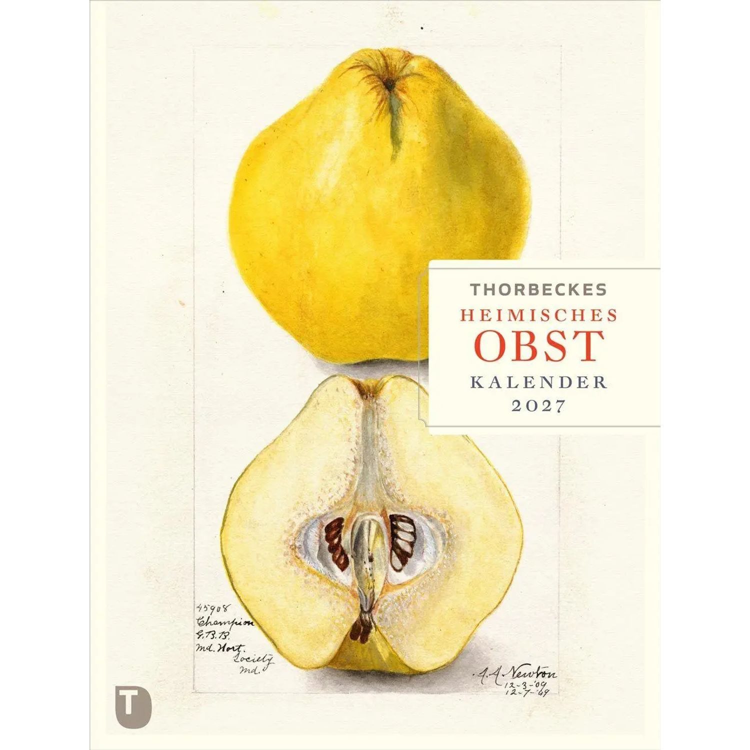 Thorbecke Verlag Wandkalender Thorbeckes heimisches Obst Kalender 2027