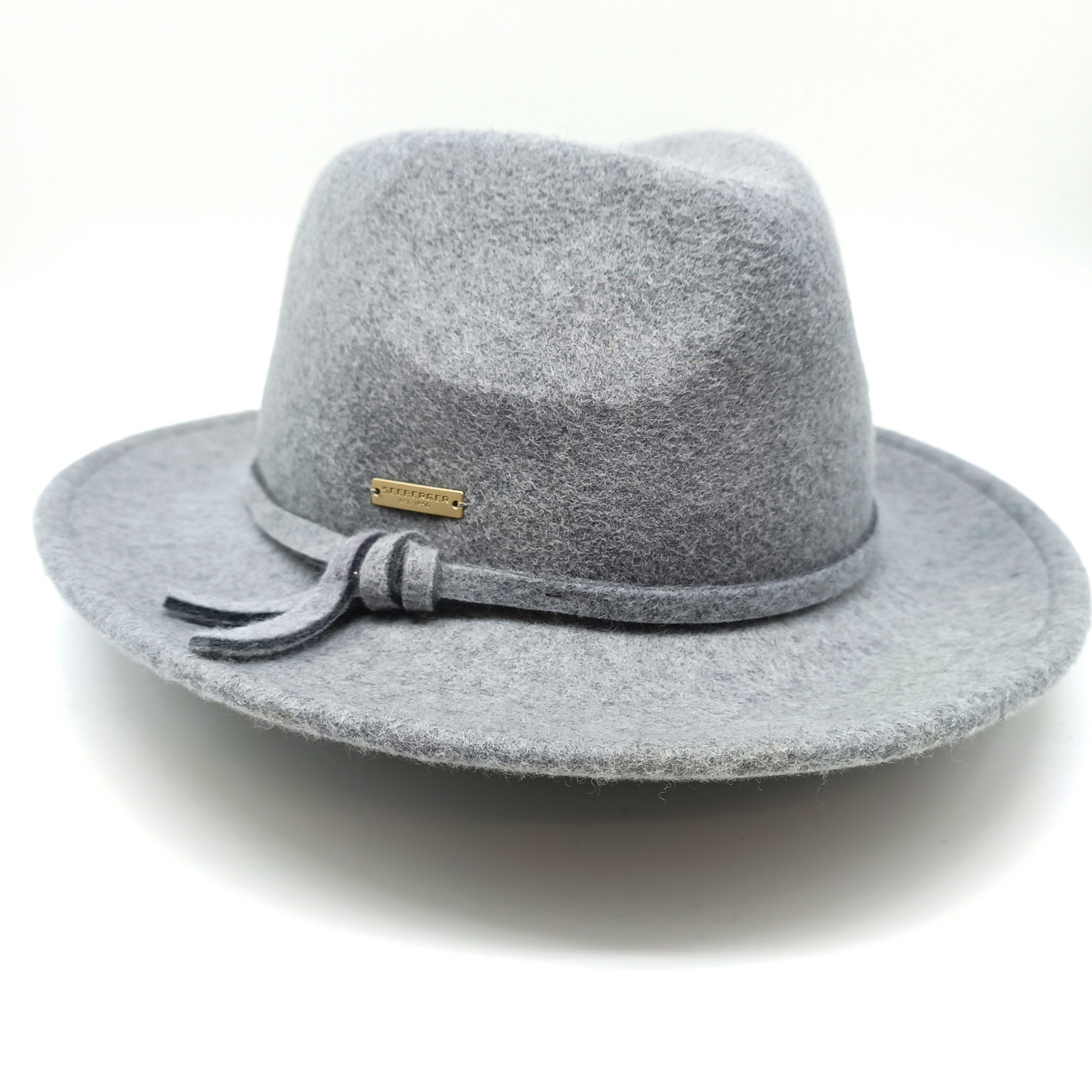 Seeberger Filzhut Traveller smoke grey