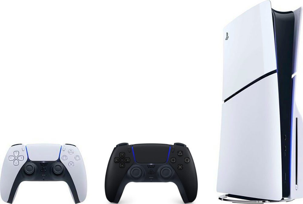 Playstation PS5 Disk Edition (Slim) inkl. zweitem DualSense Wireless-Controller 1TB, 4K UHD Gaming, Schnelle Ladezeiten, VR-Unterstützung