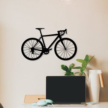 WoodFriends Wandbild aus Holz Rennrad Fahrrad Holzschild zum Aufkleben Fahrradliebhaber, Deko Wandkunst Geburtstagsgeschenk Radler Fahrradsport