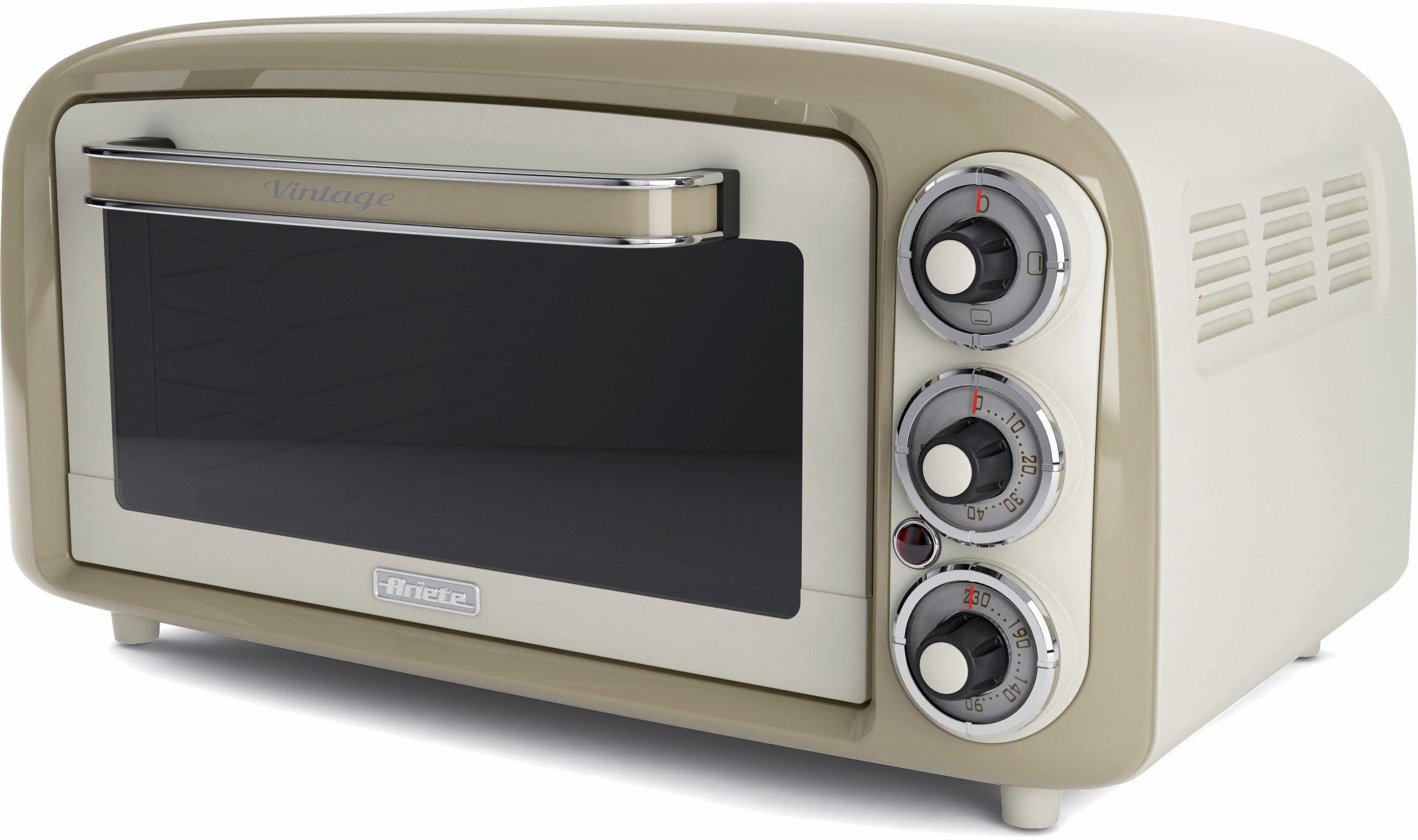 Ariete Minibackofen 979CR, 1380 W, mit Ober- und Unterhitze und Umluft - Ariete