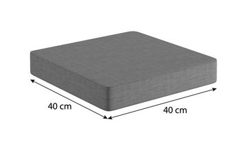 sunnypillow Bankauflage Bankauflage Auflage für Gartenbank 100 - 200 cm, Bankkissen mit abnehmbarem Bezug 40 x 40 x 5cm