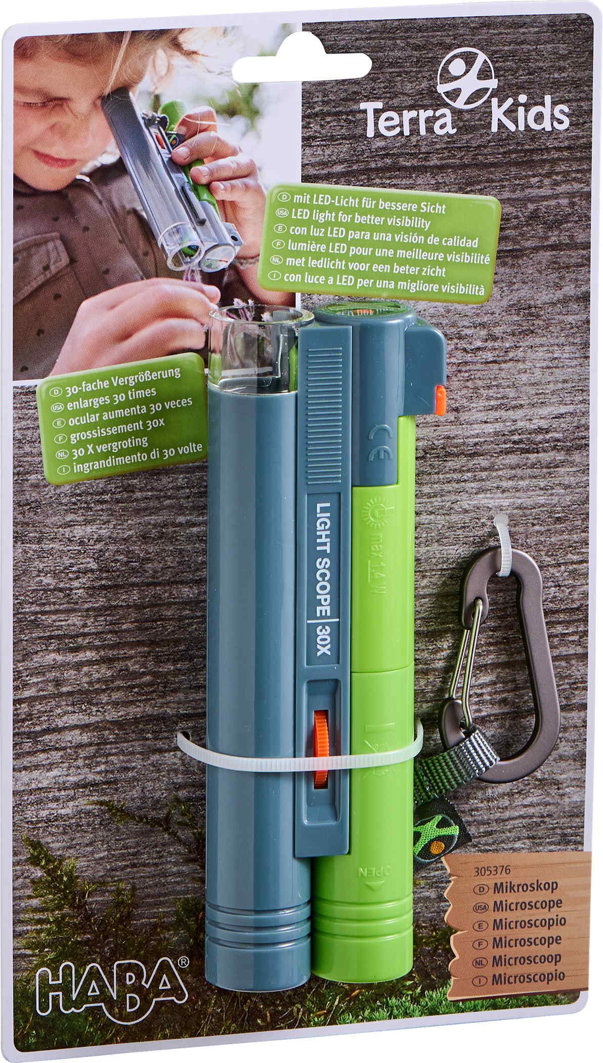 Haba Lernspielzeug Outdoor Forschen und Entdecken Terra Kids Mikroskop 1305376001