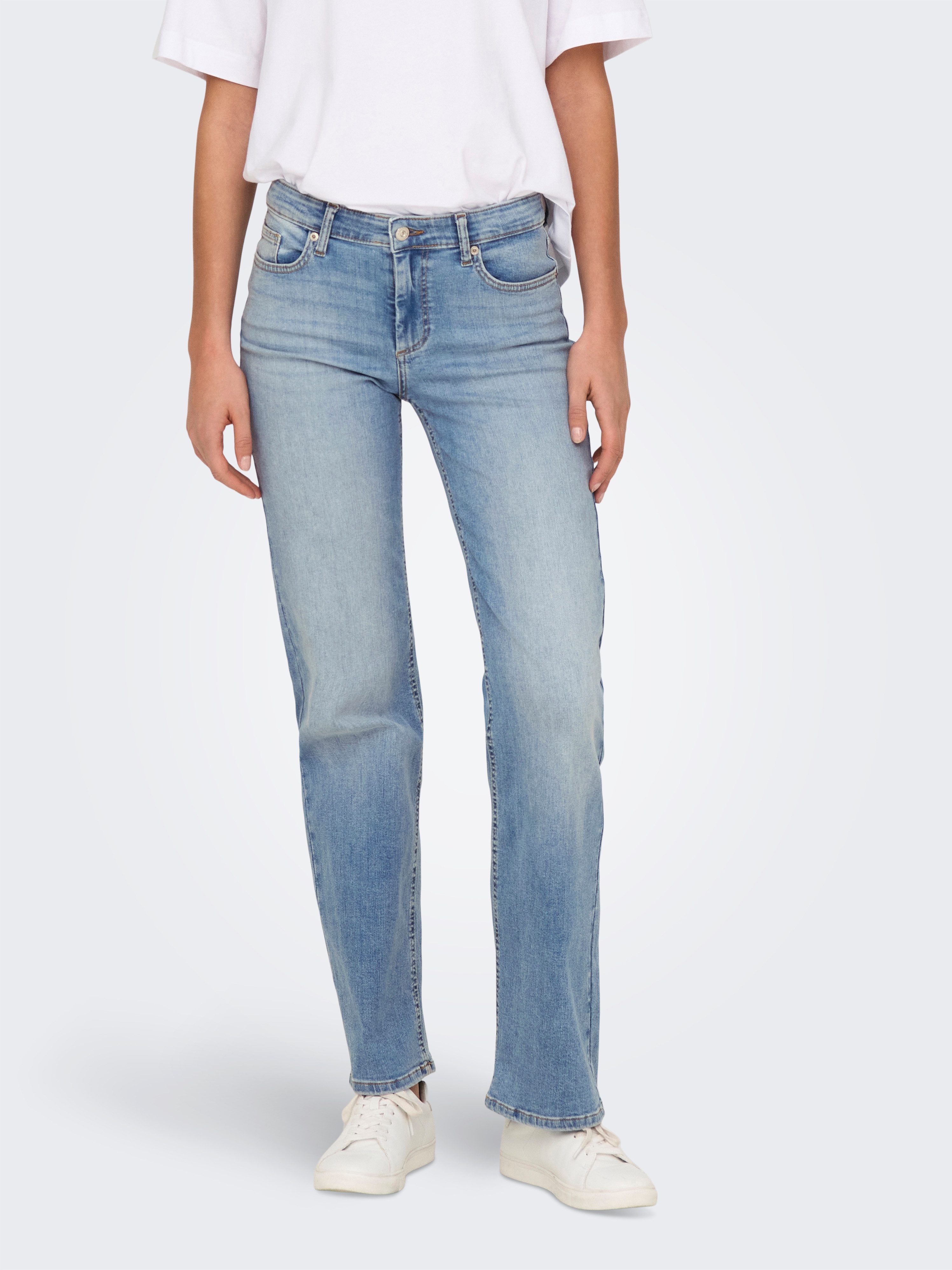 ONLY Straight-Jeans ONLBLUSH MID STRAIGHT DNM TAI467 NOOS 5-Pocket Style