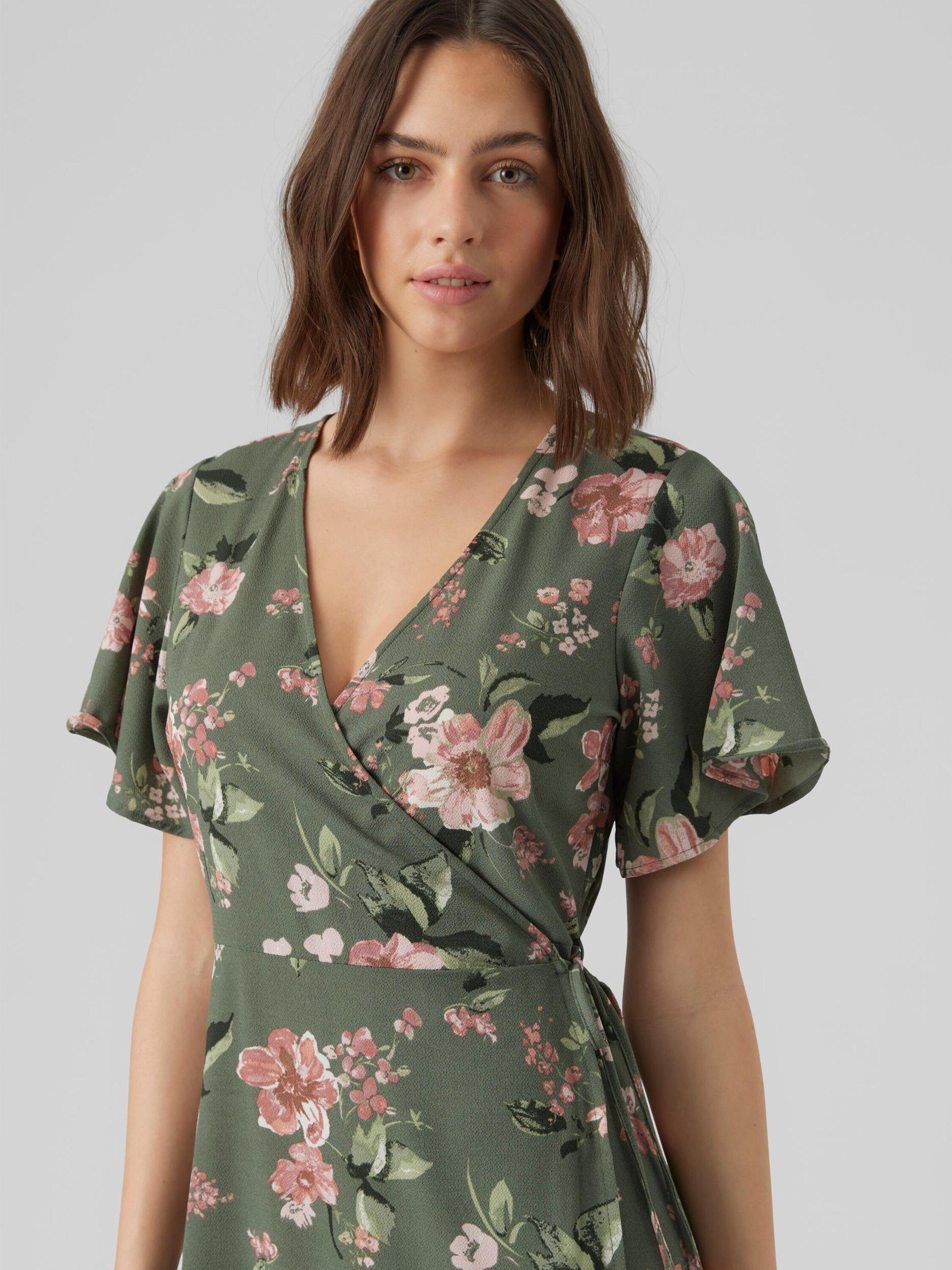 Vero Moda Midikleid Saki (1-tlg) Wickel-Design günstig online kaufen