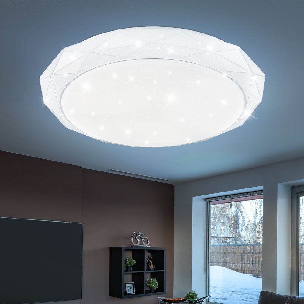 Kaltweiß, Farbwechsel, Tageslichtweiß, Deckenleuchte, Deckenleuchte LED Neutralweiß, Warmweiß, fest Globo Deckenlampe LED-Leuchtmittel Schlafzimmerleuchte verbaut,