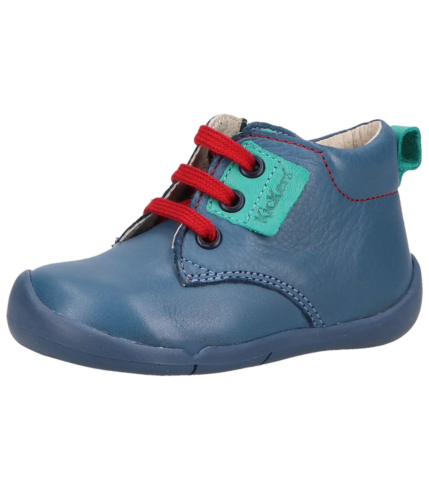 Blau Lauflernschuh Nappaleder Grün Halbschuhe Kickers