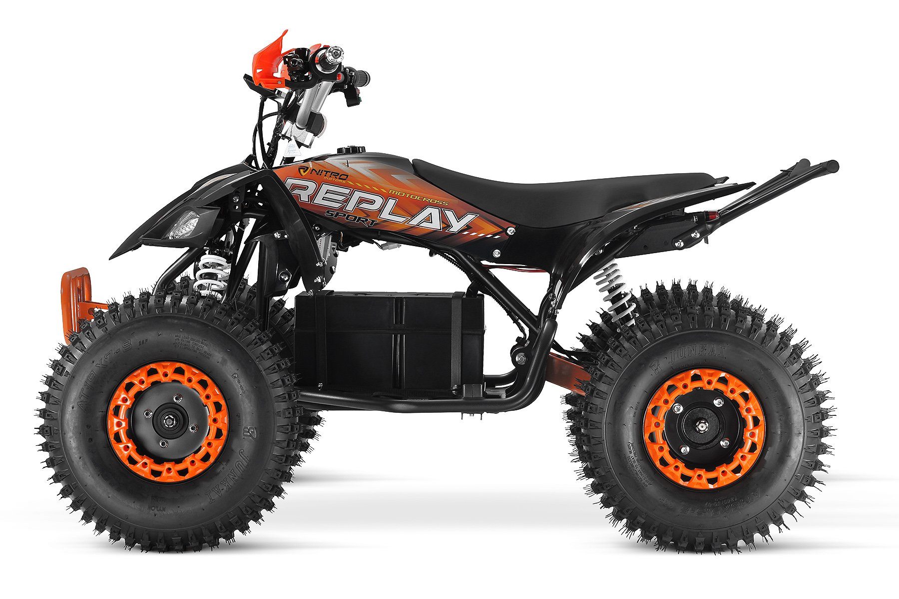Blau mit Differential Motors Kinder Elektro Replay Nitro midi 1000W 8" E-Quad Quad 48V ATV