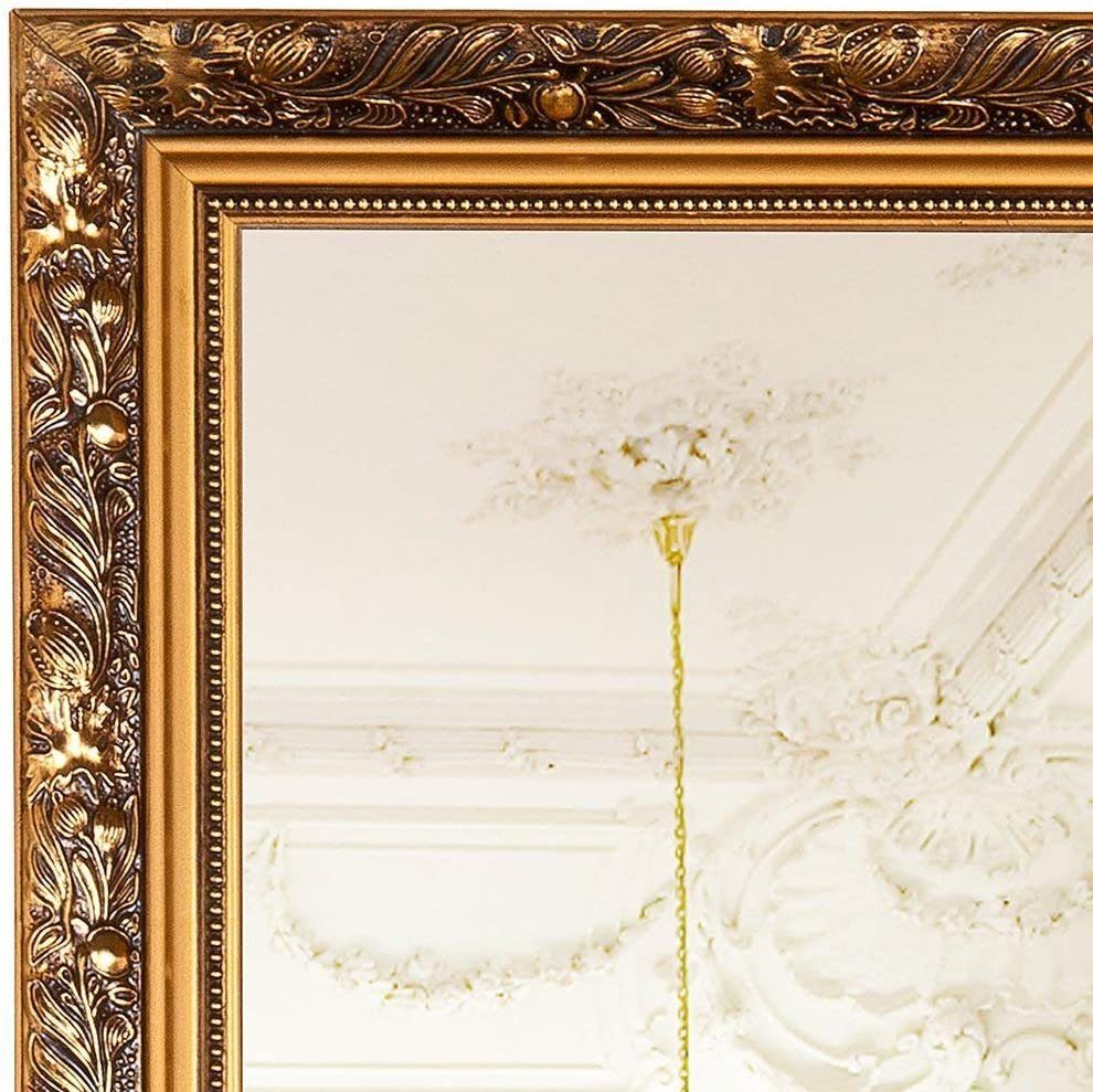 Deko-Werk 24 zum Akzenten, Gold Silber Your-Homestyle 50x150 Rahmen Ganzkörperspiegel Ganzkörperspiegel Mirror Gold oder Gold, | und Ganzkörperspiegel 70x170 gerahmter mit edlen Holz Aufhängen mit