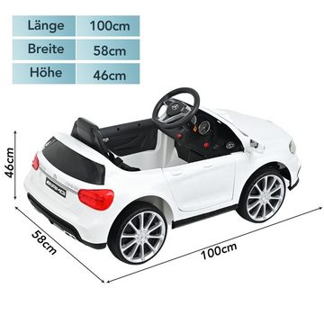 EXTSUD Elektro-Kinderauto Elektroauto für Kinder Benz AMG GLA45 12-V-Batterie30 kg Tragfähigkeit, 3 Geschwindigkeiten, 2 Motoren, USB-Anschluss