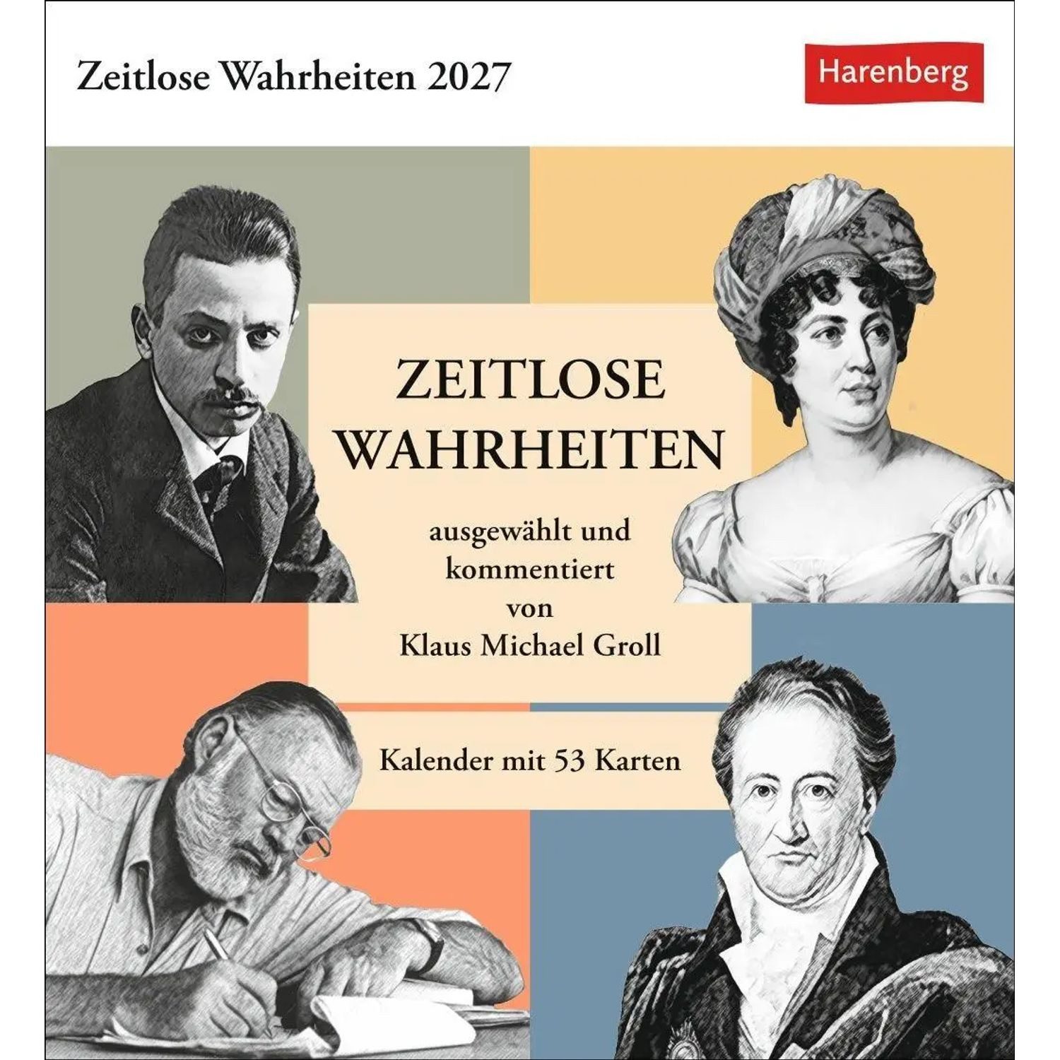 Harenberg Kalender Verlag Tischkalender Zeitlose Wahrheiten Postkartenkalender 2027 - Kalender mit 53...
