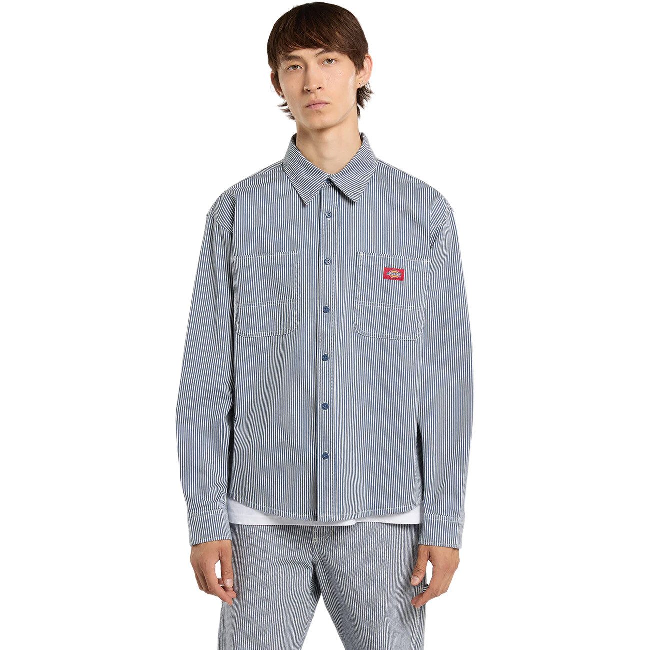 Dickies Langarmhemd Hickory Work Shirt LS Hickory Work Shirt LS