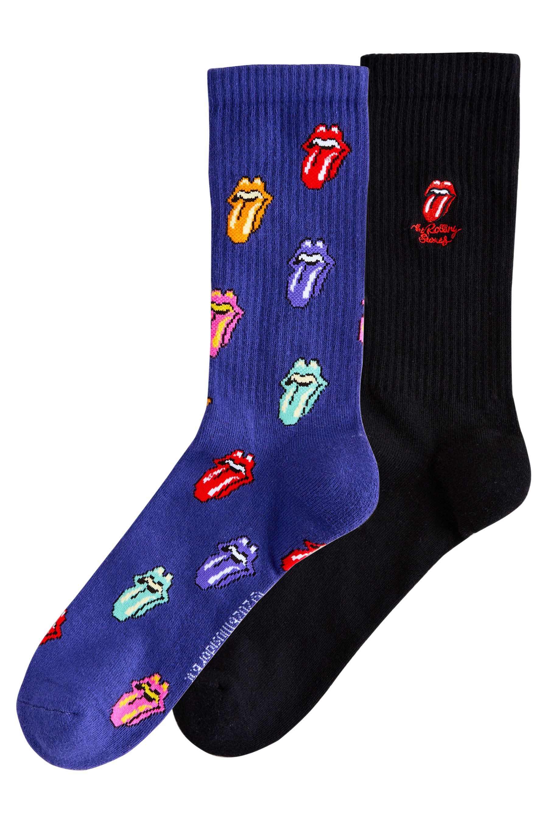 Next Basicsocken 2er-Pack Gepolsterte Sportsocken, Rolling Stones (2-Paar) günstig online kaufen