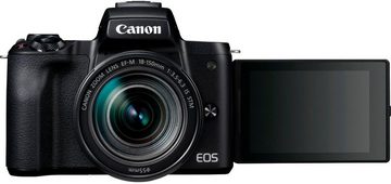 Canon EOS-M50 EF-M18-150 Kit Systemkamera (EF-M 18-150mm f/3.5-6.3 IS STM, 24,1 MP, Bluetooth, NFC, WLAN (Wi-Fi)