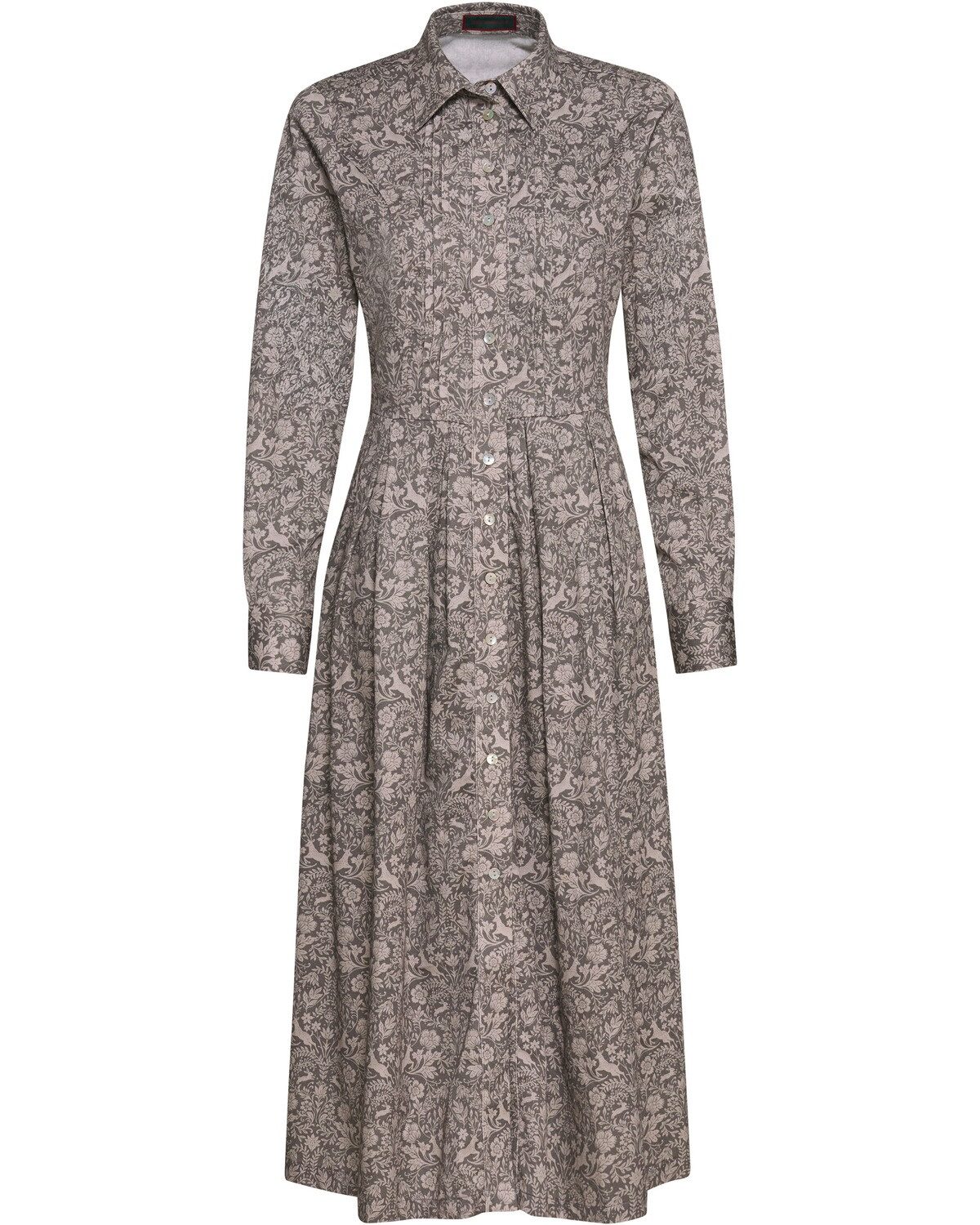 Reitmayer Hemdblusenkleid Druckkleid mit Biesen