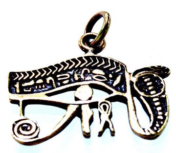 Kiss of Leather Kettenanhänger Auge des Horus Anhänger aus Bronze Schutz Amulett Horusauge ägyptisch magisch