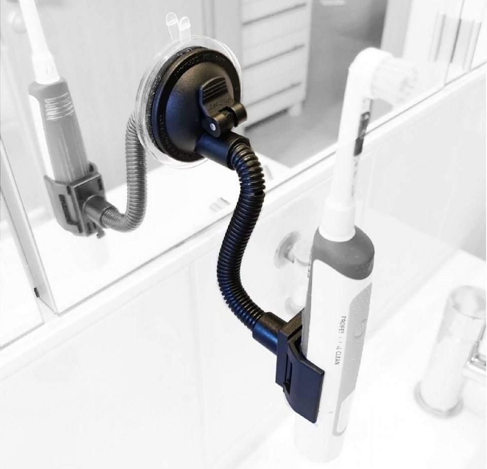 HR Autocomfort Zahnbürstenhalter Halter für elektrische Zahnbürste  Spiegelhalter Saugnapfhalter
