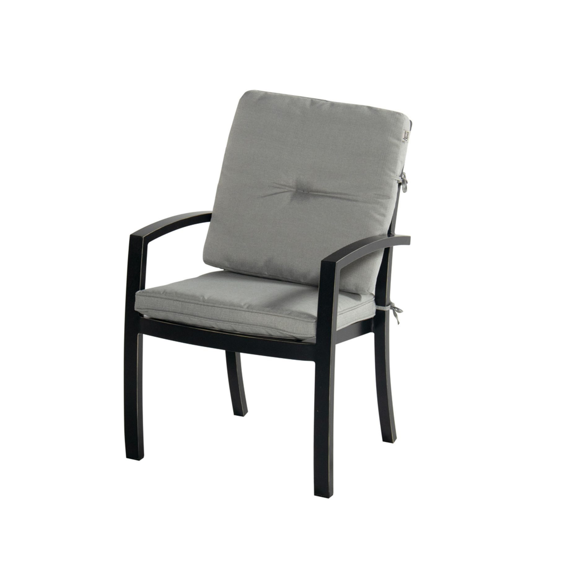 Hartman Gartenstuhl Rosario (1 Stück), Diningsessel, Aluminium-Guss, Inkl. Sitz- & Rückenkissen