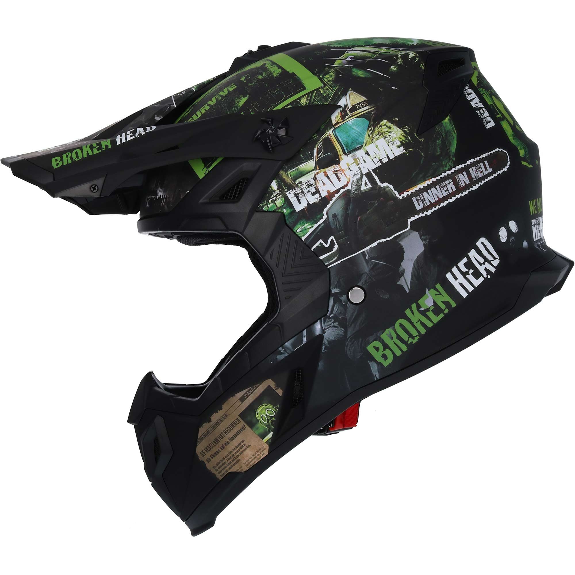 Motorradhelm Resolution grün