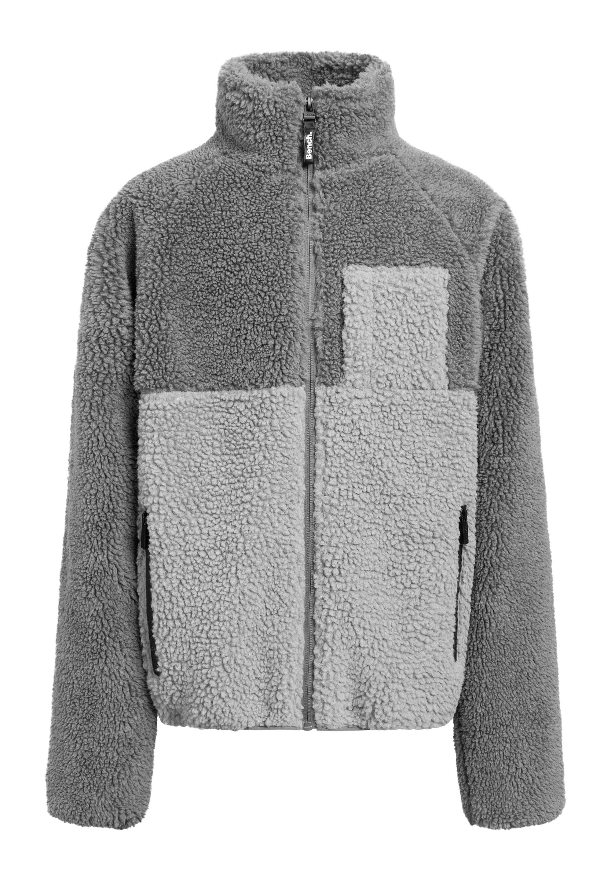 Stylischer GREY Begleiter GREY PEPITO Fleecejacke / B MARL Bench. STEEL