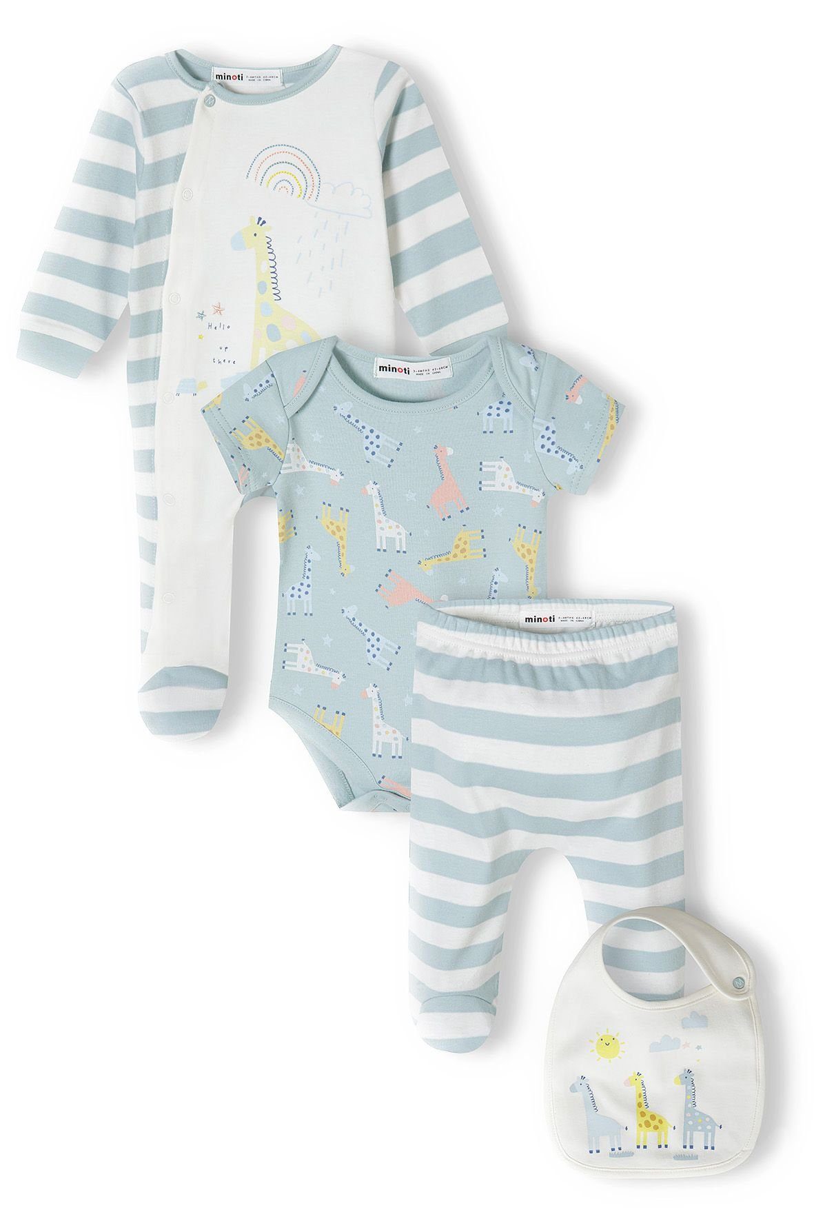 trendige - Baby-Set England MINOTI aus Leggings 4-tlg. (0-12m), Body MINOTI & Mode