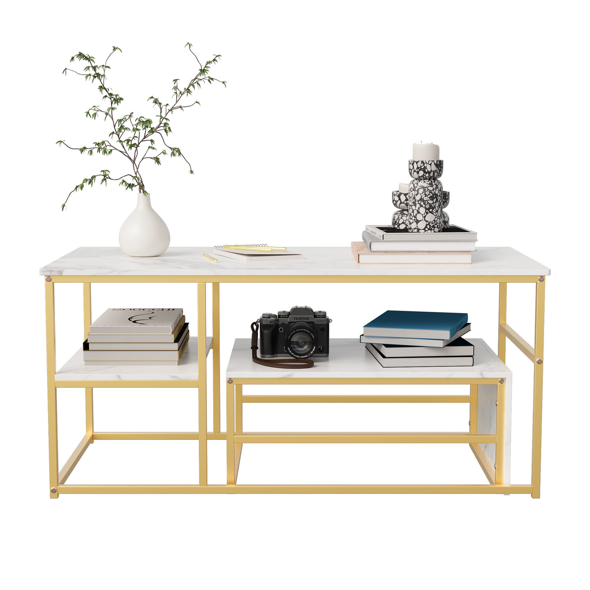 Furnishings Home Couchtisch Rechteck Satztisch Beistelltisch günstig online kaufen