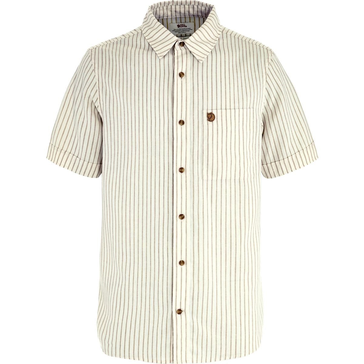 Fjällräven Kurzarmshirt övik Travel Shirt SS M Luftiges Reisehemd aus Hanf-Mix, ideal für heiße Tage und tropische