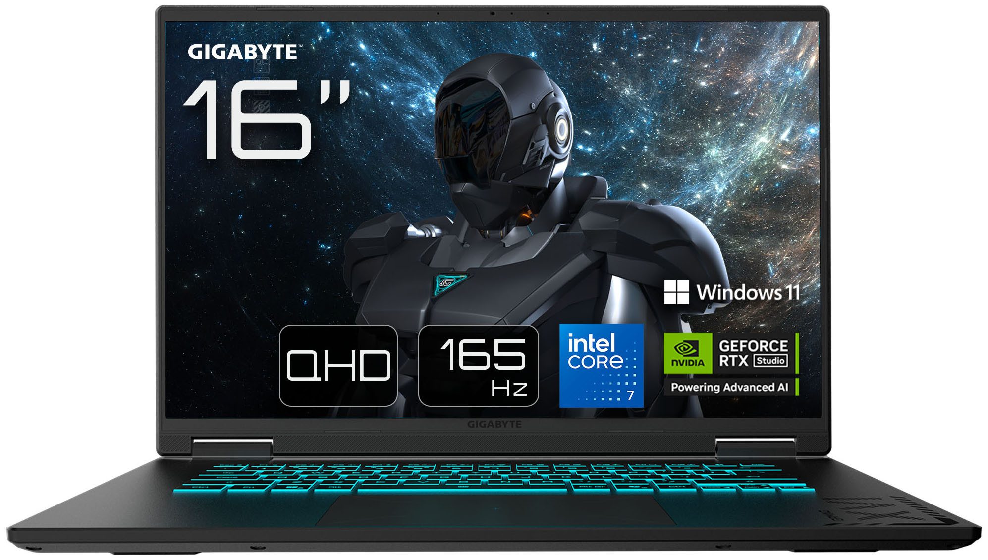 Gigabyte GAMING A16 PRO DXHG4DECC4SH Gaming-Notebook (40,64 cm/16 Zoll, Intel Core 7 240H, GeForce® RTX 5070 Ti, 32 GB, 1000 GB SSD)
